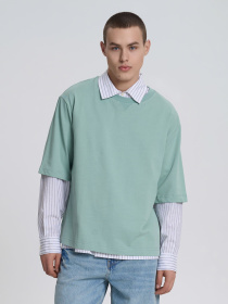 Футболка Роза модель 240652_turquoise Фото