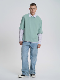 Футболка Роза модель 240652_turquoise Фото