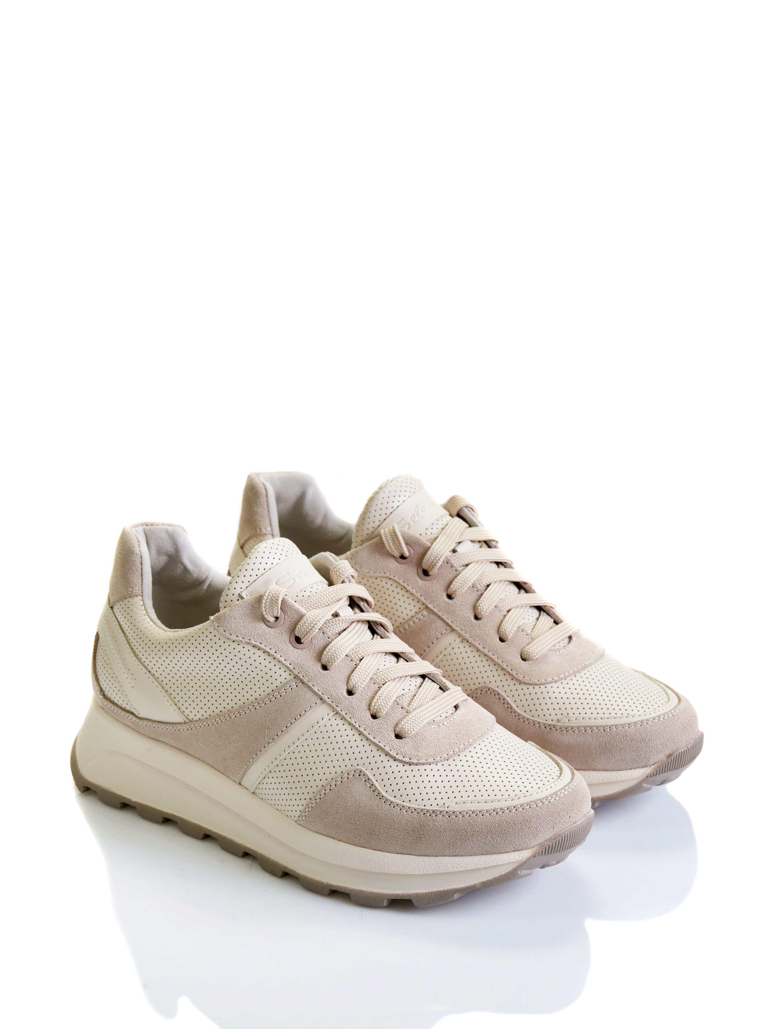Жіночі Кросівки повсякденні Derisan  (T240-05-15beige) колір бежевий, матеріал замша/шкіра