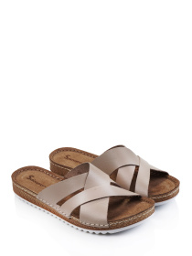 Шлепанцы Derisan модель V0-0005-beige Фото