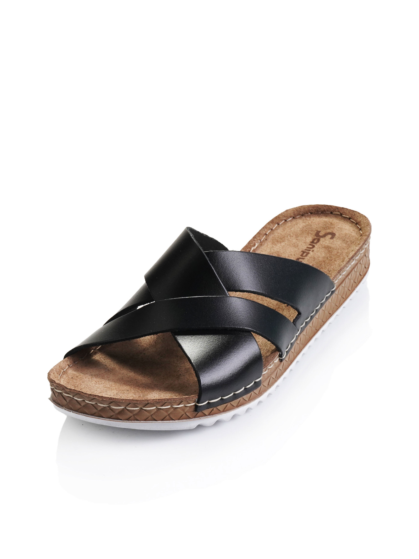 Шлепанцы Derisan модель V0-0005-black Фото