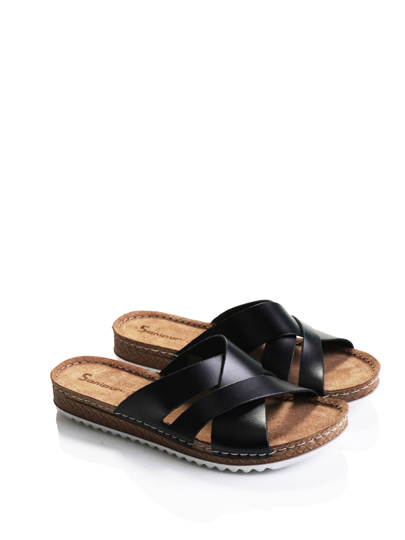 Шлепанцы Derisan модель V0-0005-black Фото