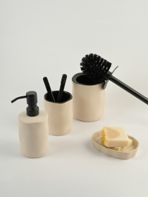 Мильниця "Porto" бежева MBM MY HOME Модель BA-32 BEIGE/BLACK Фото