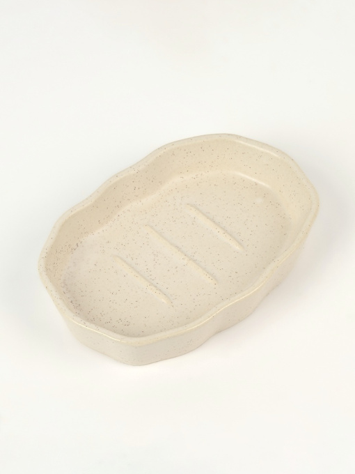 Мыльница "Porto" бежевая MBM HOME модель BA-32 BEIGE/BLACK Фото