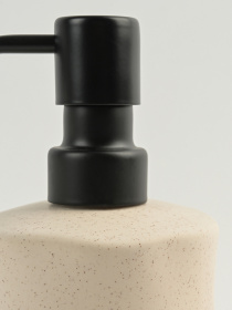 Диспенсер для жидкого мыла "Porto" бежевый/черный MBM MY HOME модель BA-34 BEIGE/BLACK Фото