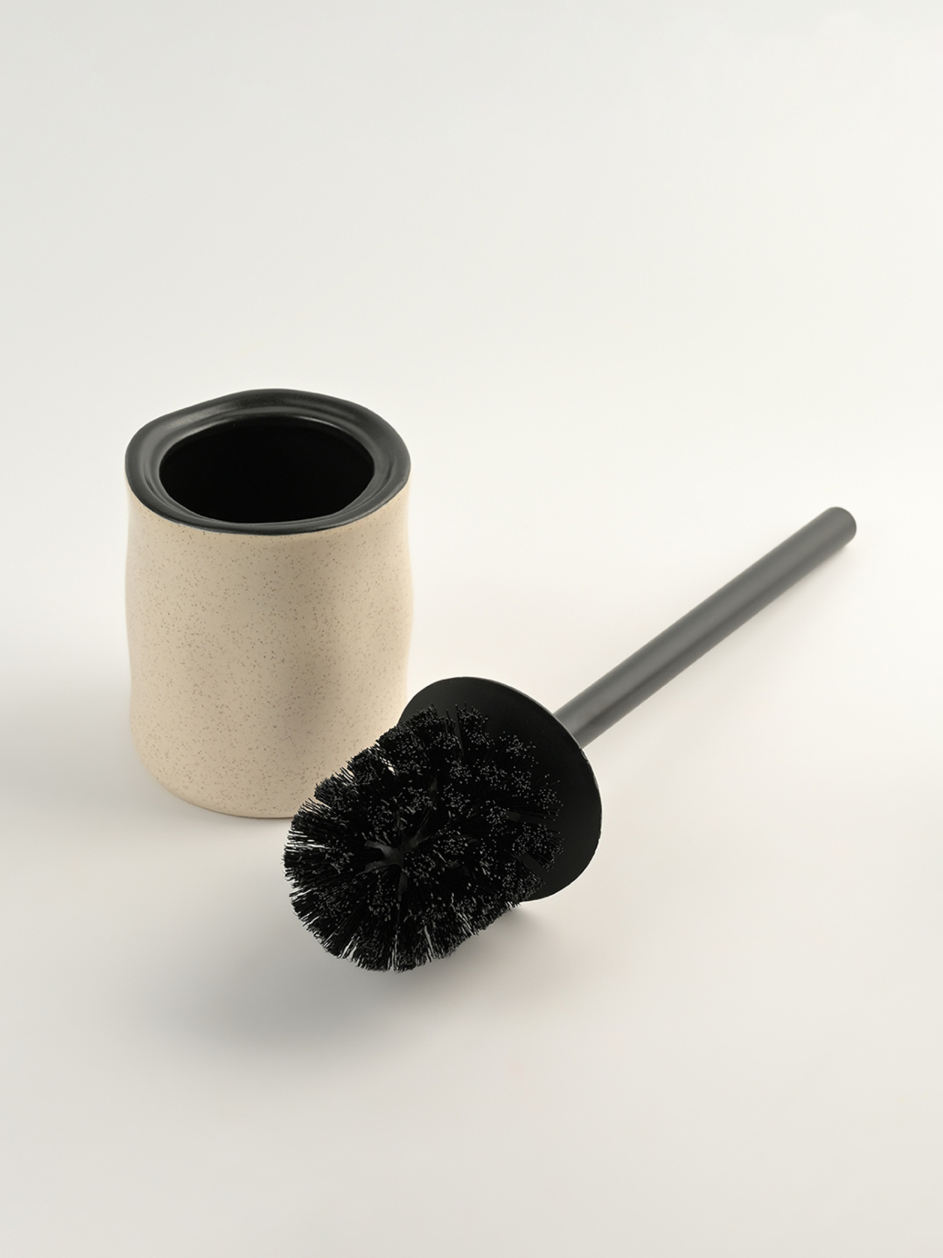 Ершик для унитаза "Porto" бежевый/черный MBM MY HOME модель BA-35 BEIGE/BLACK Фото