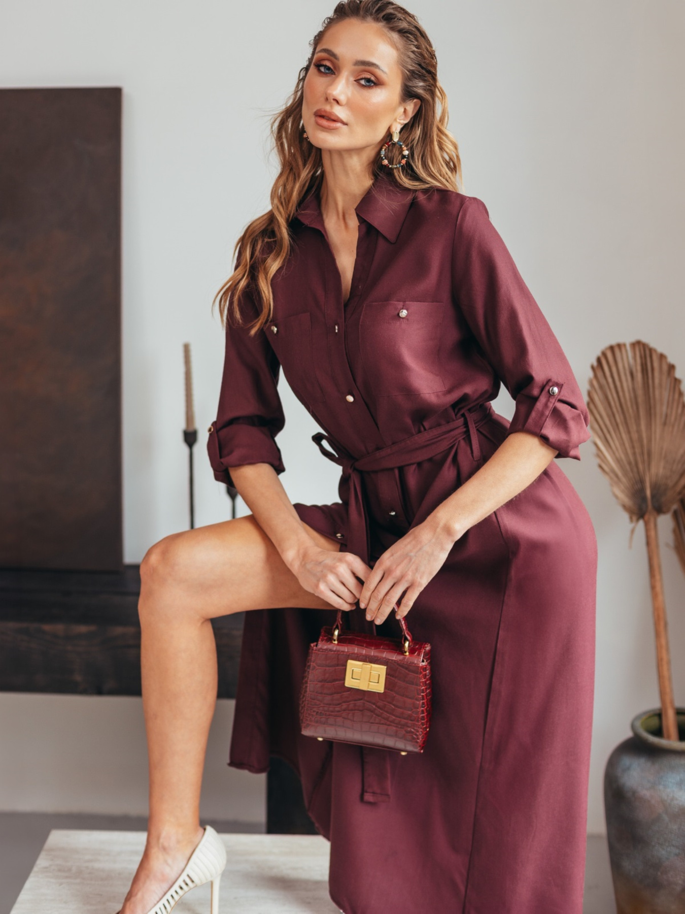 Платье миди Dressa модель 73857 Фото