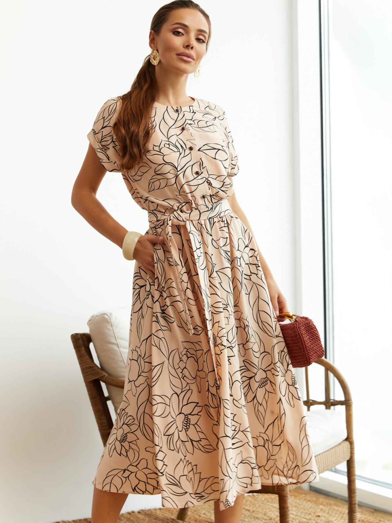 Платье миди Dressa модель 74262 Фото