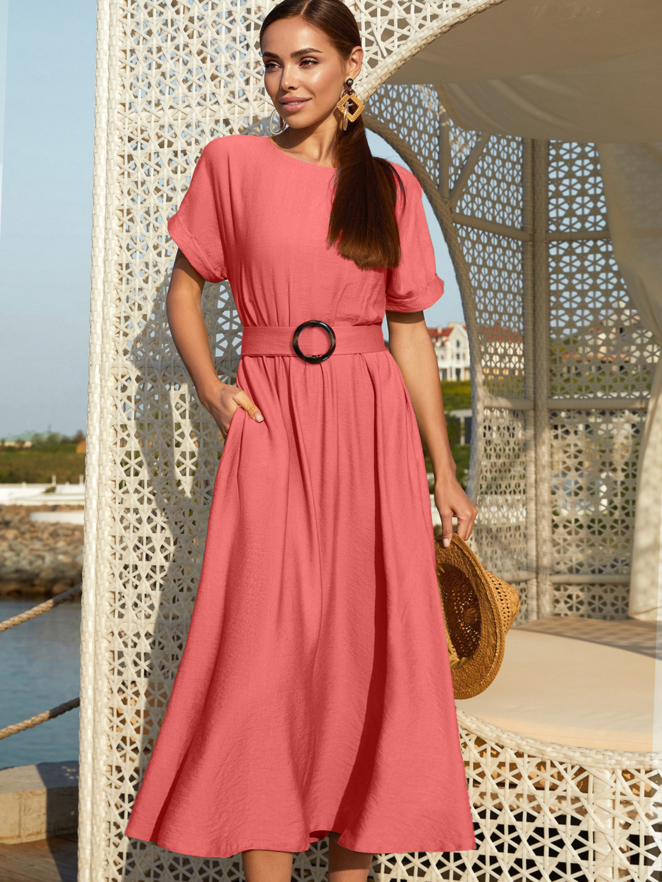 Платье миди Dressa модель 57043 Фото