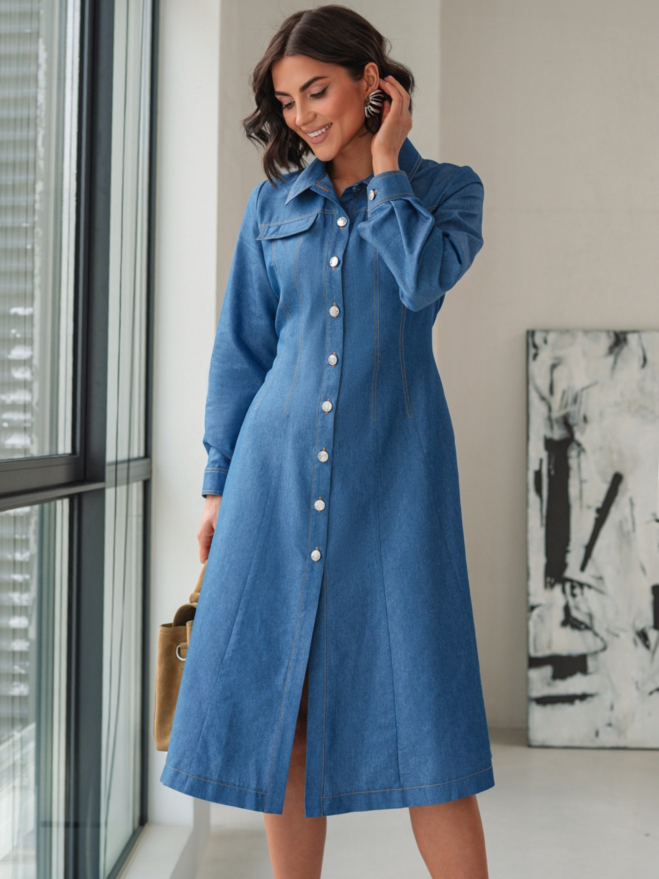 Платье миди Dressa модель 73773 Фото