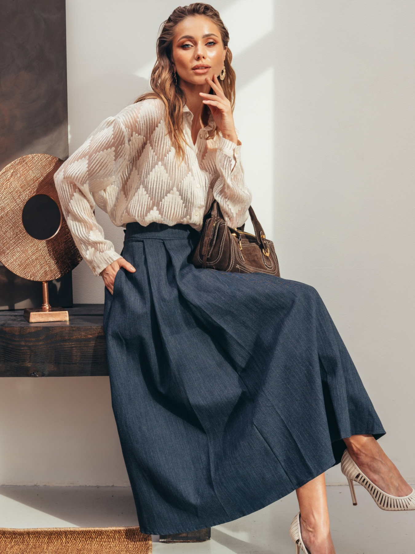 Юбка миди Dressa модель 73861 Фото