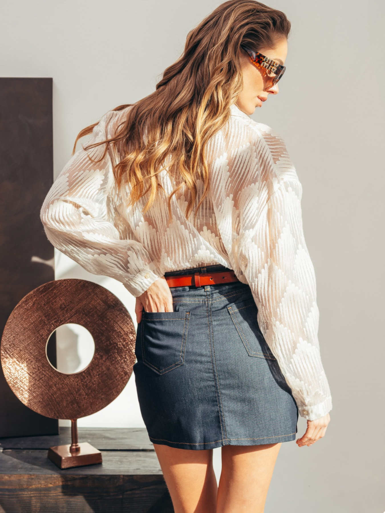 Джинсовая юбка Dressa модель 73871 Фото