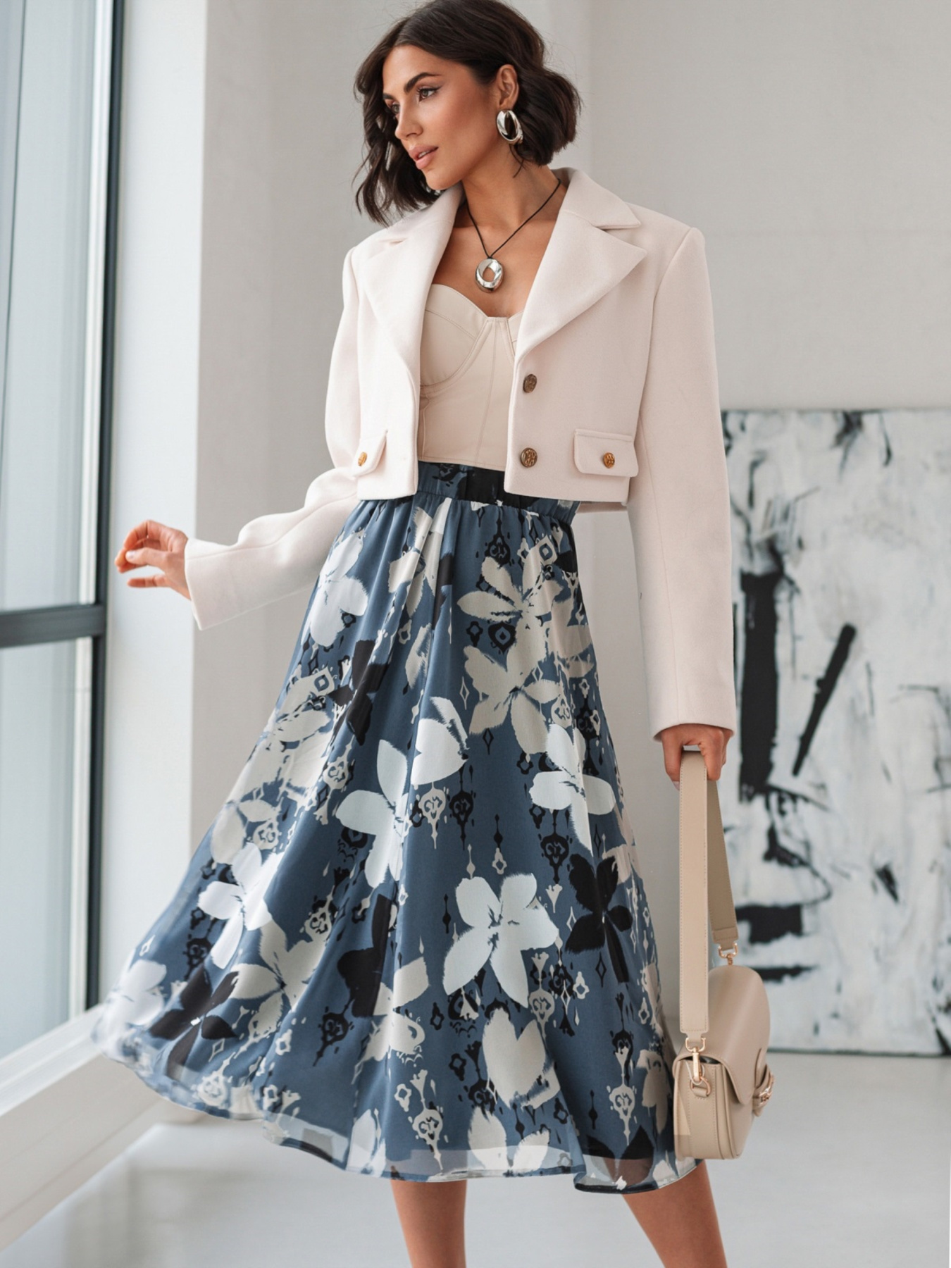 Спідниця міді Dressa модель 73448 Фото