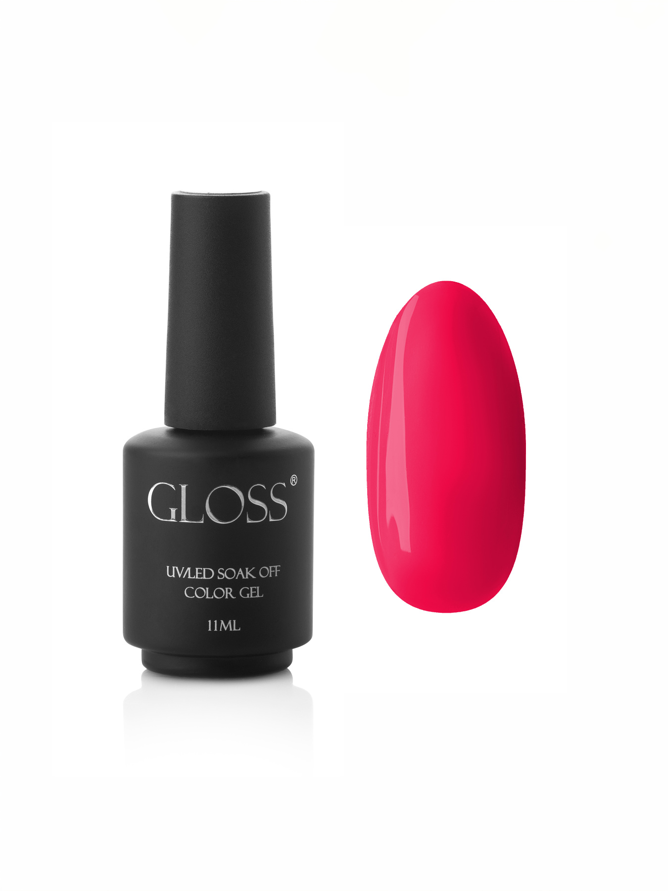 Гель-лак GLOSS Strawberry Taffy 500, ярко-клубничный неоновый GLOSS COMPANY модель 4823271403310 Фото