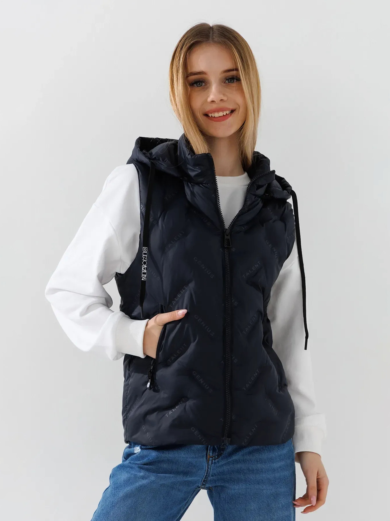 Утеплений жилет Dinomin модель 2000990869241 Фото