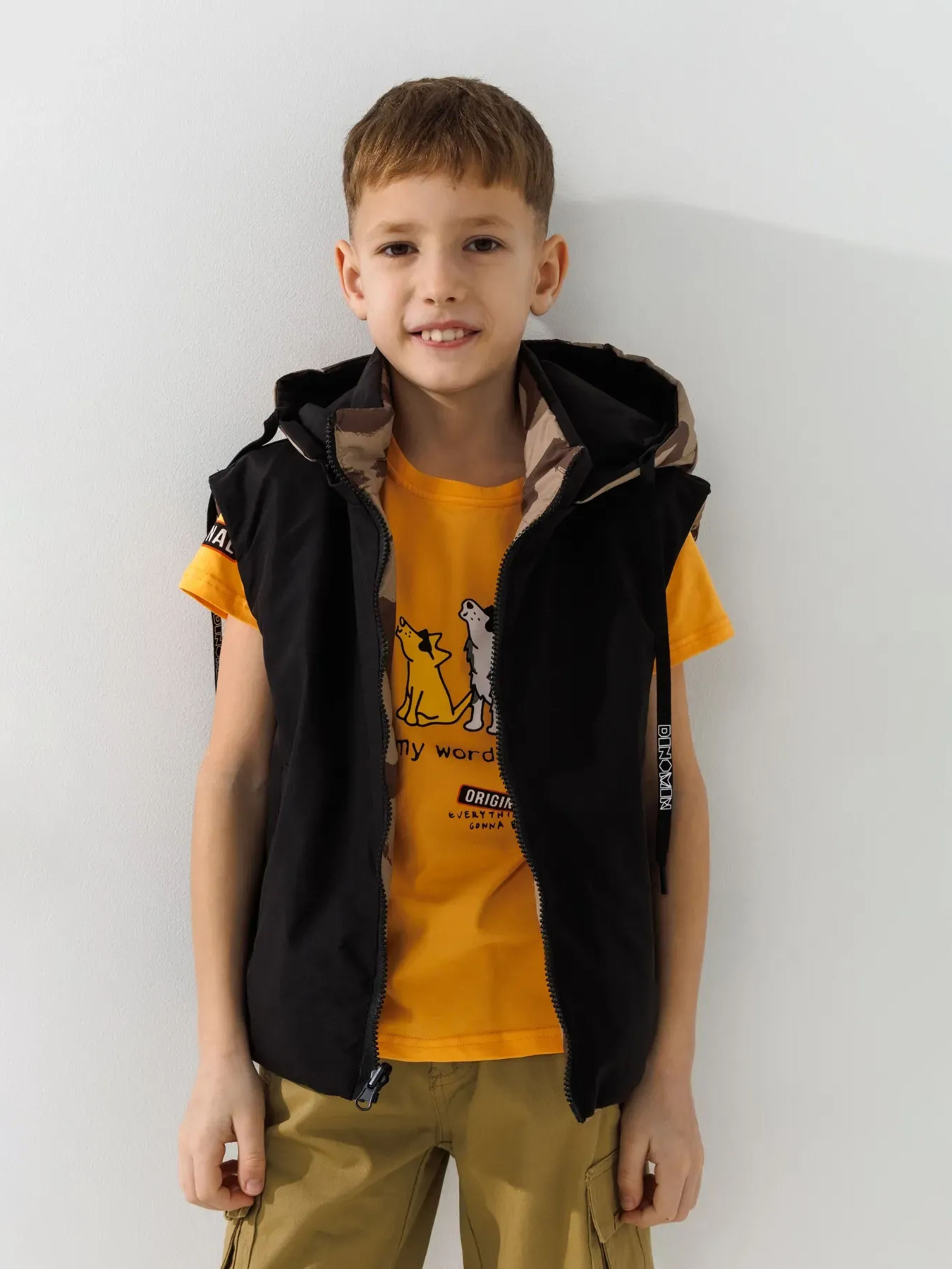 Утеплений жилет Dinomin модель 2000990868602 Фото