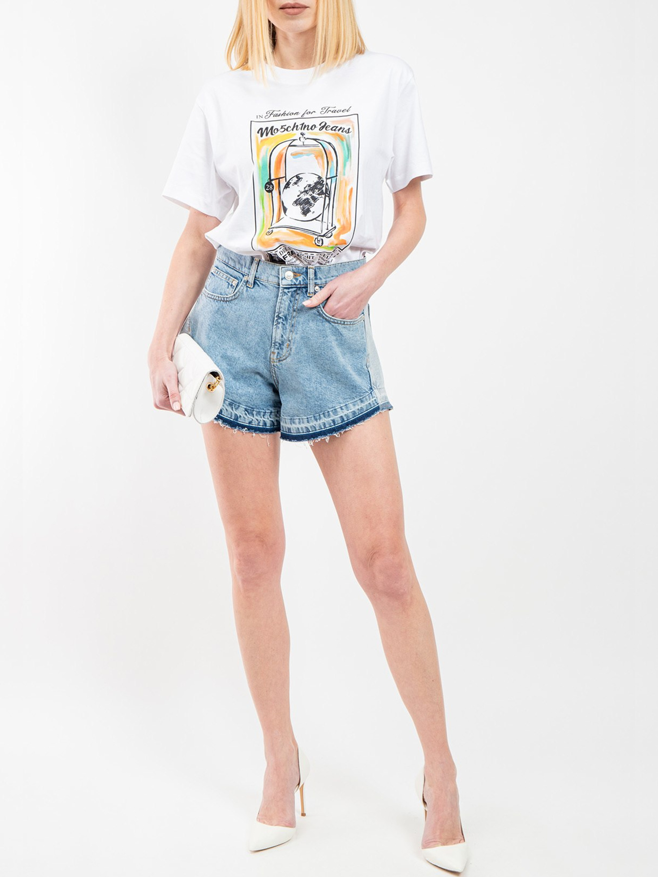 Шорти джинсові Moschino модель 251K2A031637191303 Фото