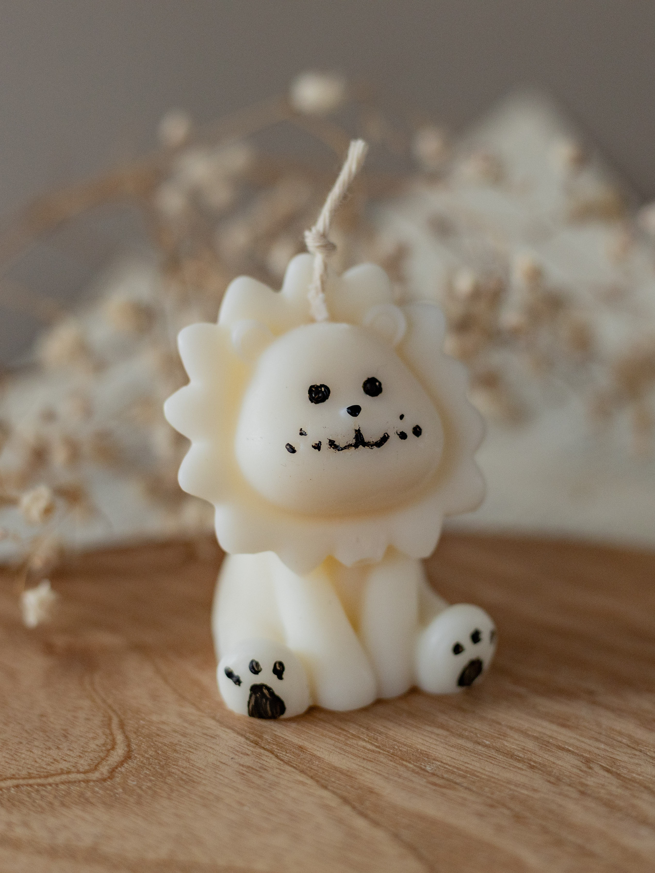 Ароматична свічка "Левеня Сімба" | Оливковий віск | Ручна робота | Аромат Чизкейк з чорницею Candle Design модель 140.2018 Фото