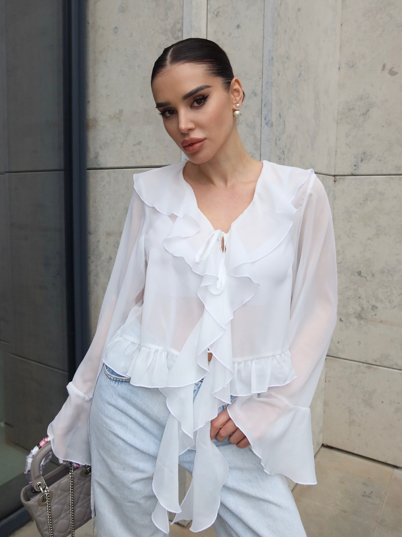 Блуза Jadone Fashion модель Blouse_Camellia_milk Фото