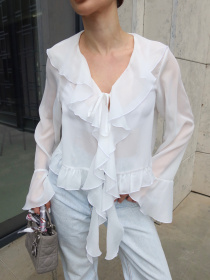 Блуза Jadone Fashion модель Blouse_Camellia_milk Блуза Jadone Fashion модель Blouse_Camellia_milk Фото