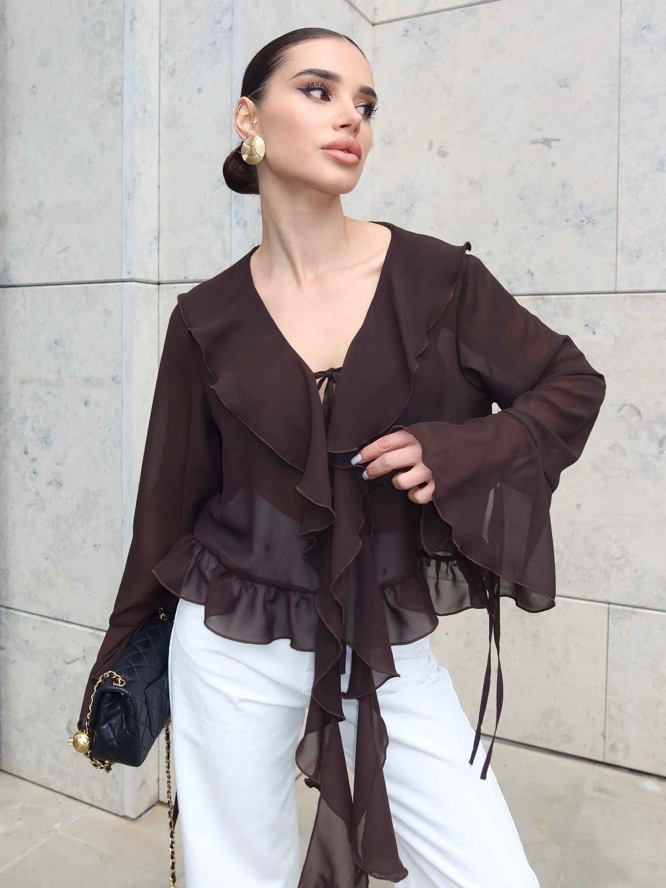 Блуза Jadone Fashion модель Blouse_Camellia_chok Фото