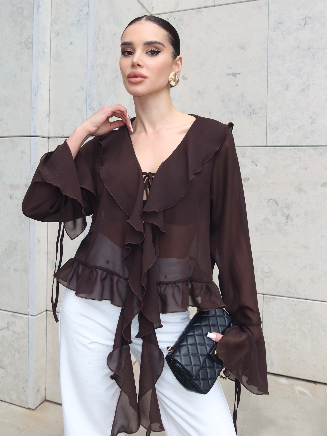Блуза Jadone Fashion модель Blouse_Camellia_chok Фото