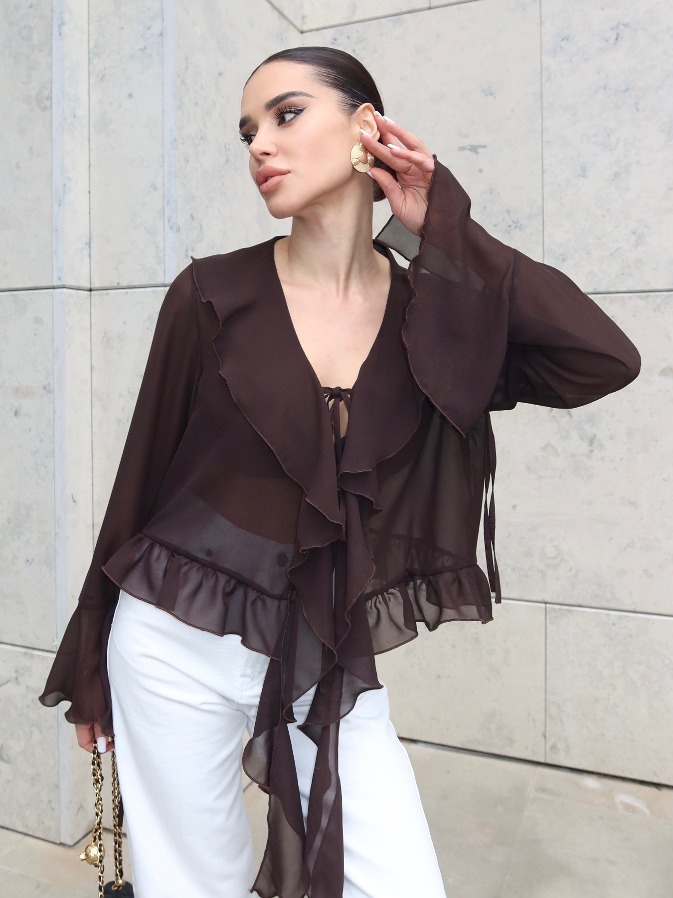 Блуза Jadone Fashion модель Blouse_Camellia_chok Фото