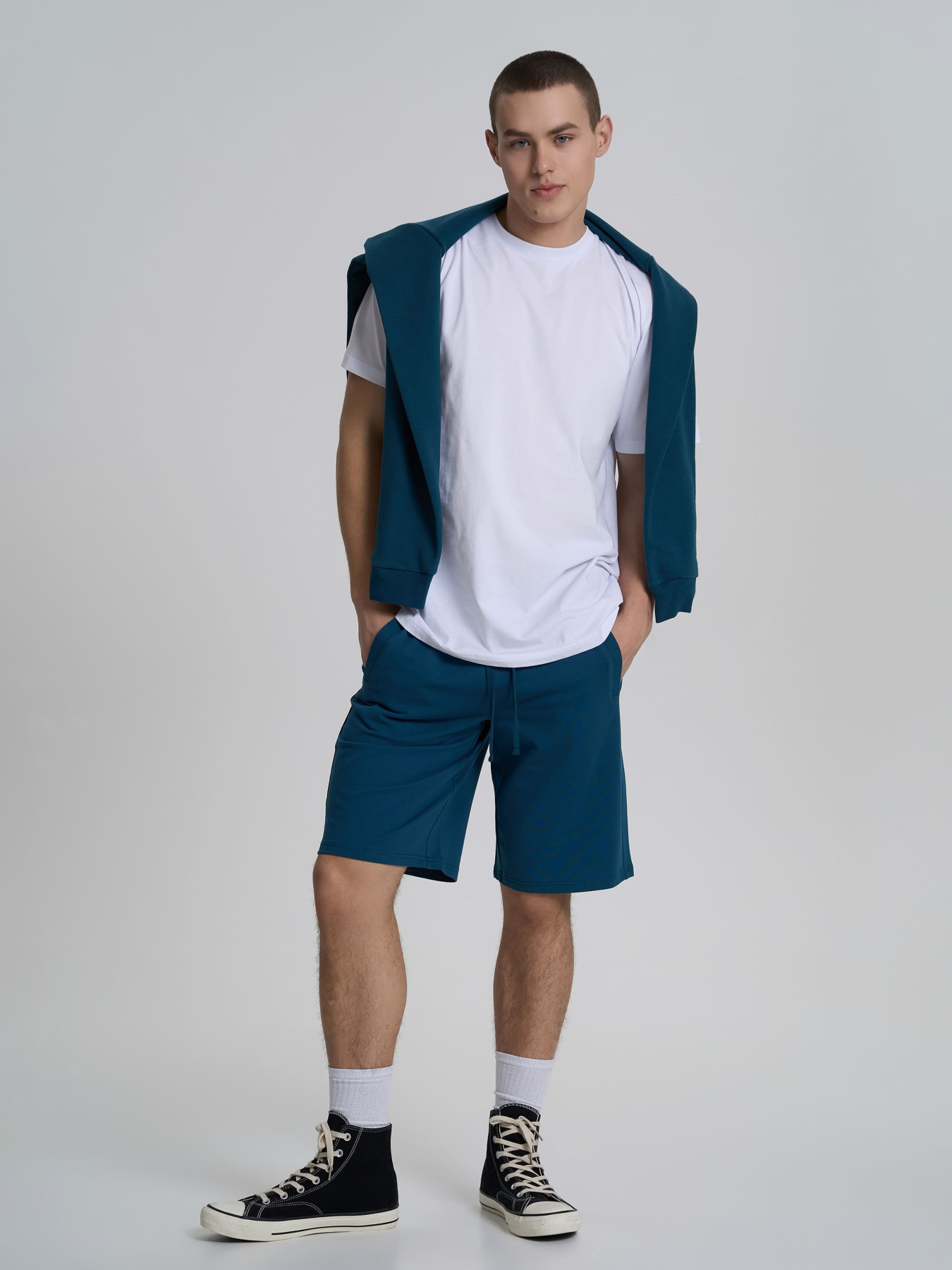 Повсякденні шорти Роза модель 200242_blue_green Фото