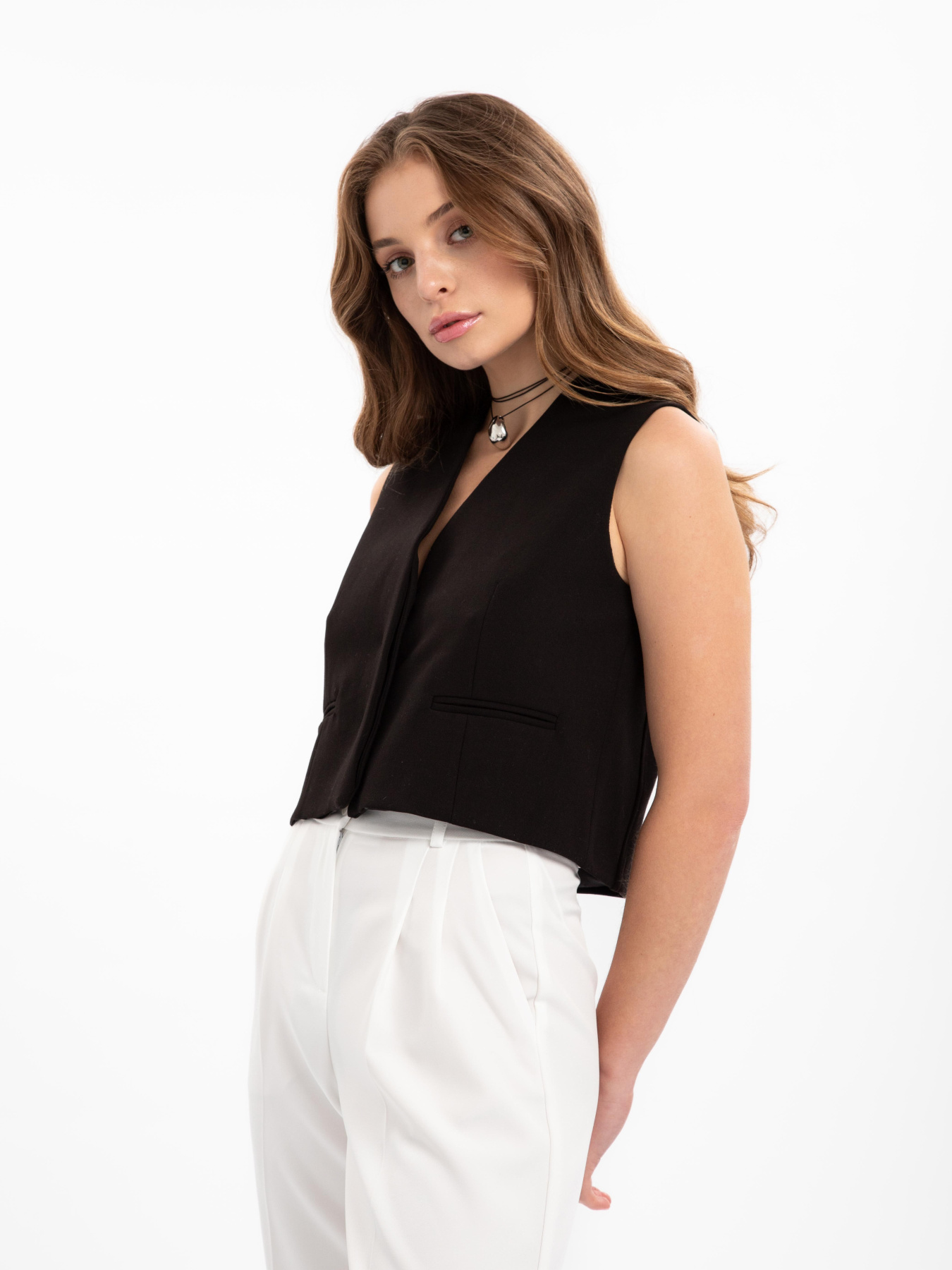 Жилет класичний Famo модель JL-60563_01 Фото