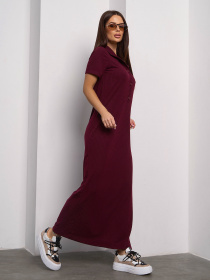 Платье макси ISSA Plus модель 14756_темно_бордовый Фото