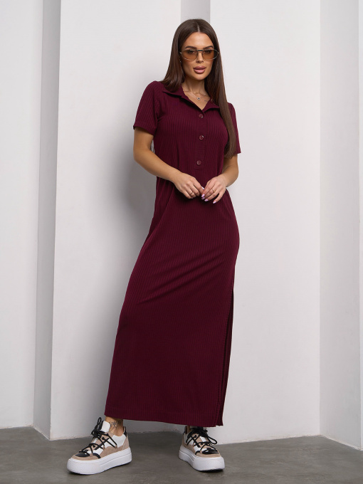 Сукня максі ISSA Plus модель 14756_темно_бордовый Фото