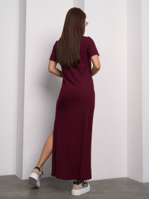 Платье макси ISSA Plus модель 14756_темно_бордовый Фото