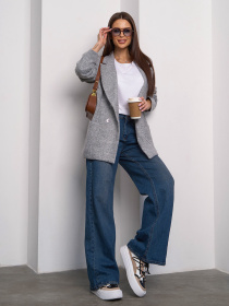 Пиджак ISSA Plus модель 15107_серый Фото