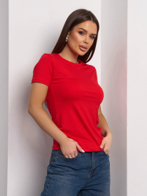 Футболка ISSA Plus модель 13421_красный Фото