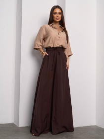 Рубашка ISSA Plus модель 14784_бежевый Фото