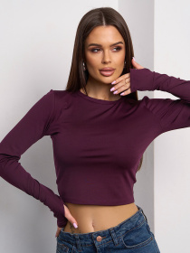 Лонгслів ISSA Plus модель 15062_темно_бордовый Фото