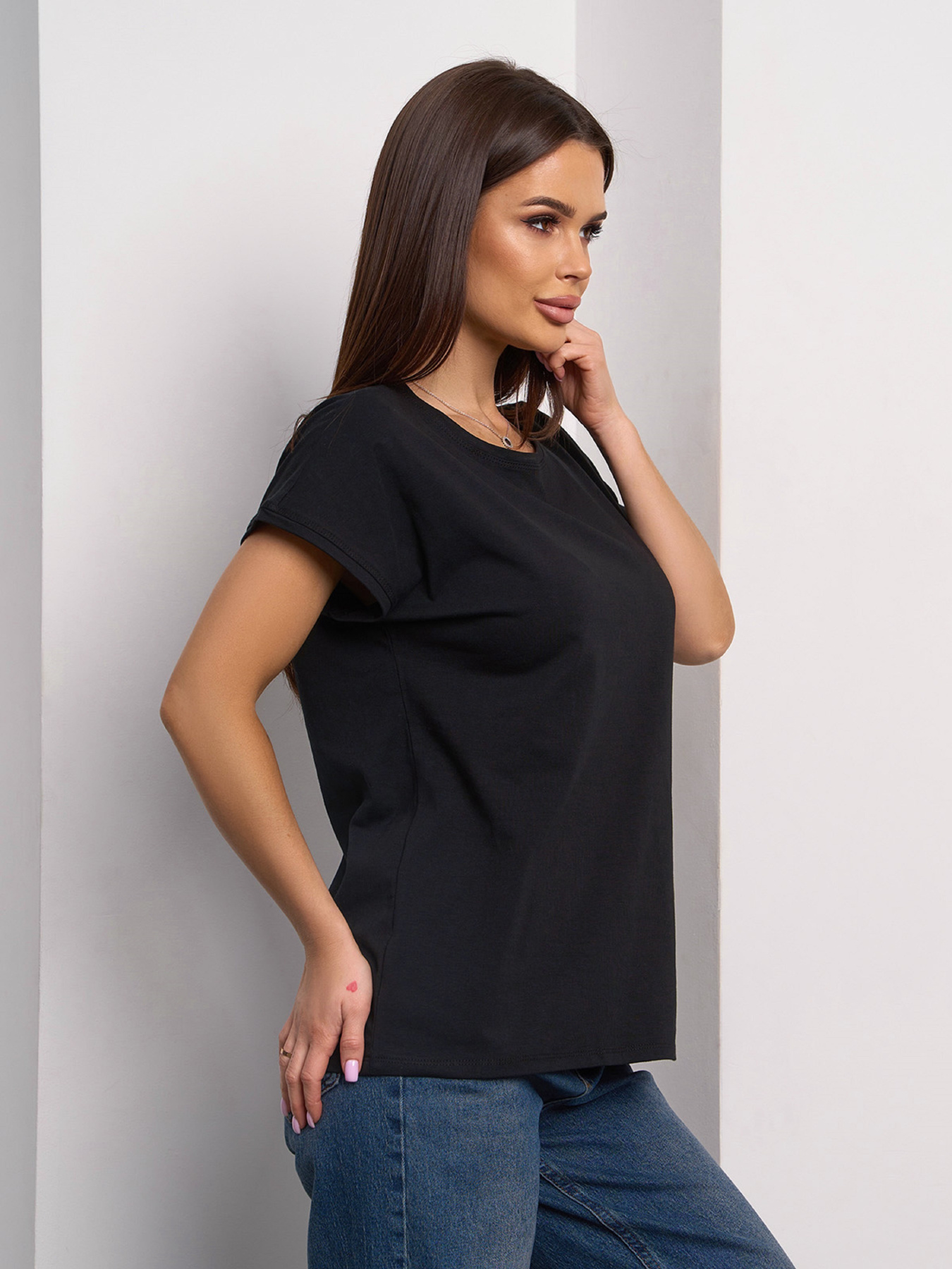 Футболка ISSA Plus модель 15097_черный Фото