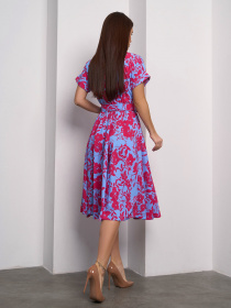 Платье миди ISSA Plus модель 15098_голубой Фото