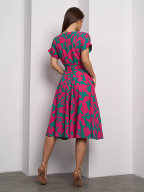 Платье миди ISSA Plus модель 15099_зеленый Фото