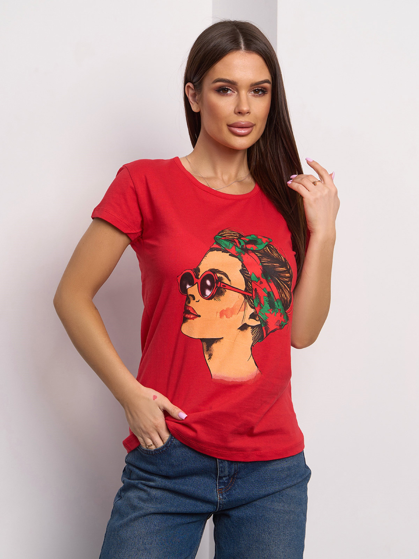 Футболка ISSA Plus модель WN20-623_красный Фото