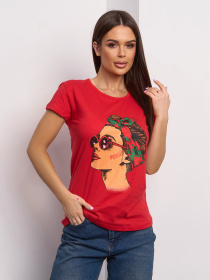 Футболка ISSA Plus модель WN20-623_красный Фото