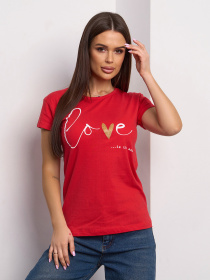 Футболка ISSA Plus модель WN20-625_красный Фото