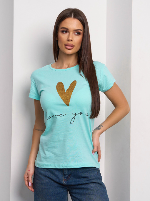 Футболка ISSA Plus модель WN20-626_мятный Фото