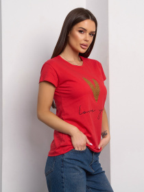 Футболка ISSA Plus модель WN20-626_красный Фото