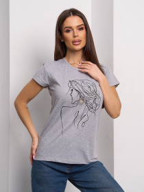 Футболка ISSA Plus модель WN20-705_серый Фото