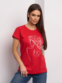 Футболка ISSA Plus модель WN20-705_красный Фото