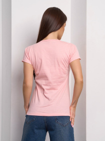 Футболка ISSA Plus модель WN20-706_персиковый Фото