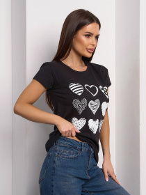 Футболка ISSA Plus модель WN20-707_черный Фото