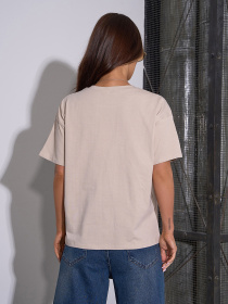 Футболка ISSA Plus модель SA-605_бежевый Фото