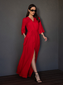 Сукня максі ISSA Plus модель 14013_красный Фото